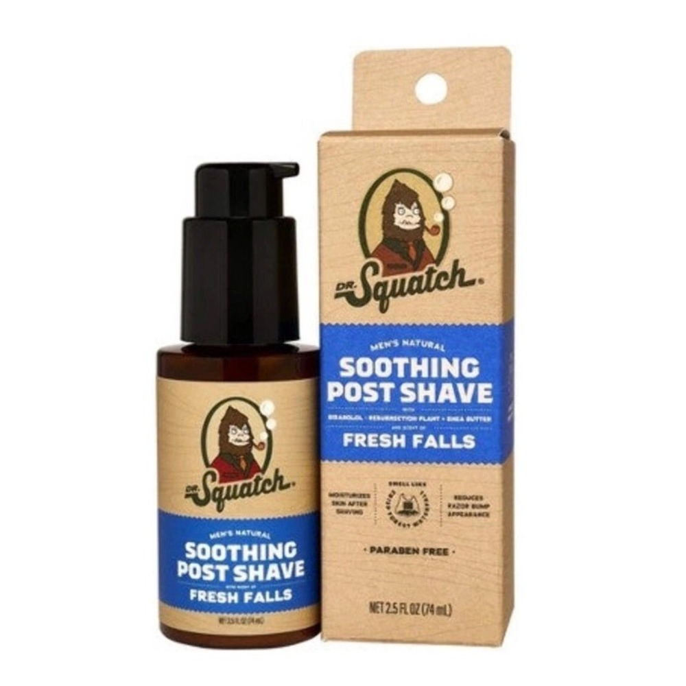 DR. SQUATCH Men's Natural Soothing Post Shave Fresh Falls 2.5 fl oz NEW